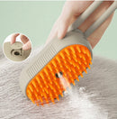 Escova A Vapor Para Gatos e Cães 3 Em 1