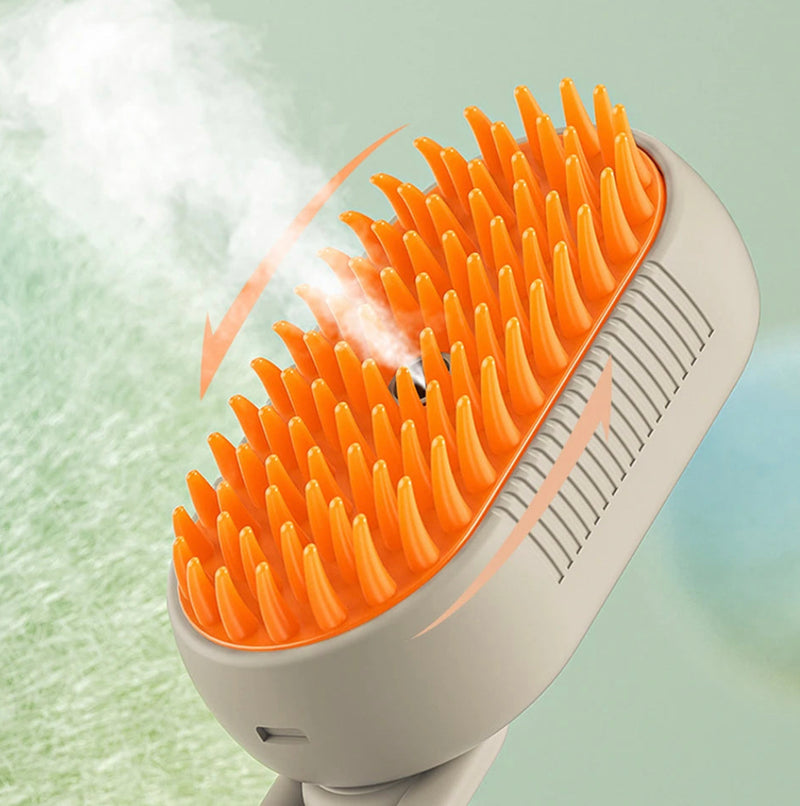 Escova A Vapor Para Gatos e Cães 3 Em 1