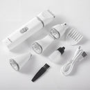 Kit Aparador Pet 4 em 1 Recarregável Silencioso para Cães e Gatos