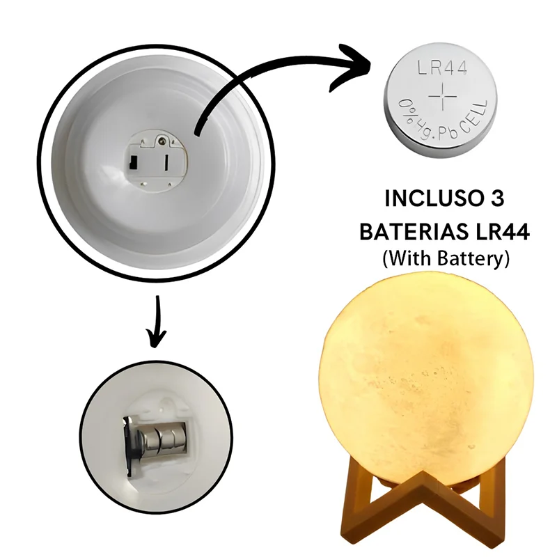 Luminária Lua 3D