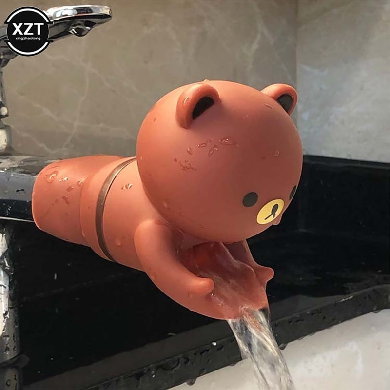 New Animal Faucet Extender Kids Baby Children Help Washing Hands Sink Water Tap Extender Splash-proof Spout Extension Bath Toys