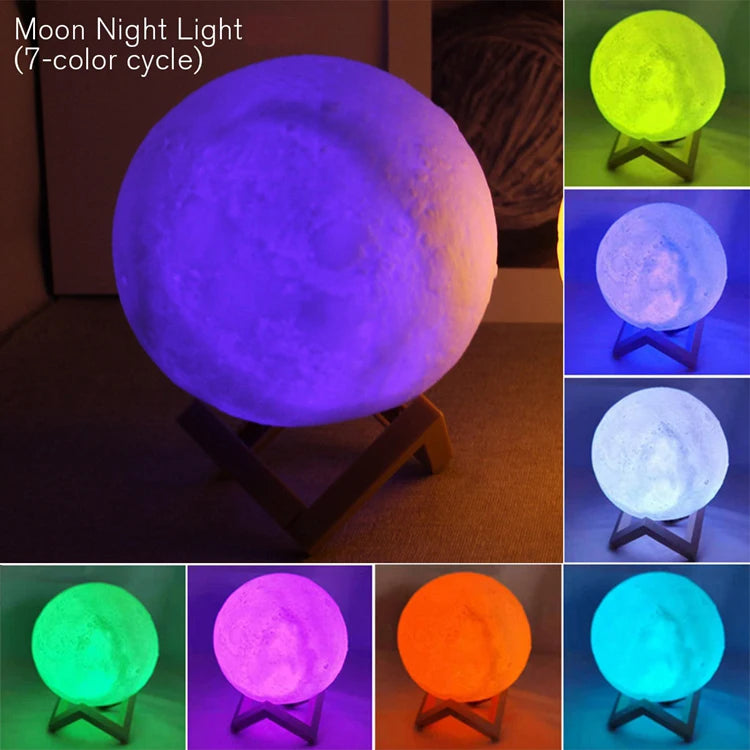 Luminária Lua 3D