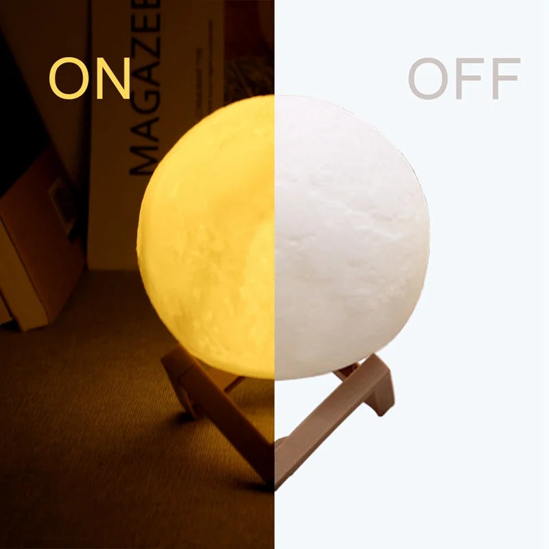 Luminária Lua 3D