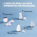 Kit Aparador Pet 4 em 1 Recarregável Silencioso para Cães e Gatos